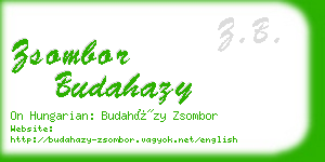 zsombor budahazy business card